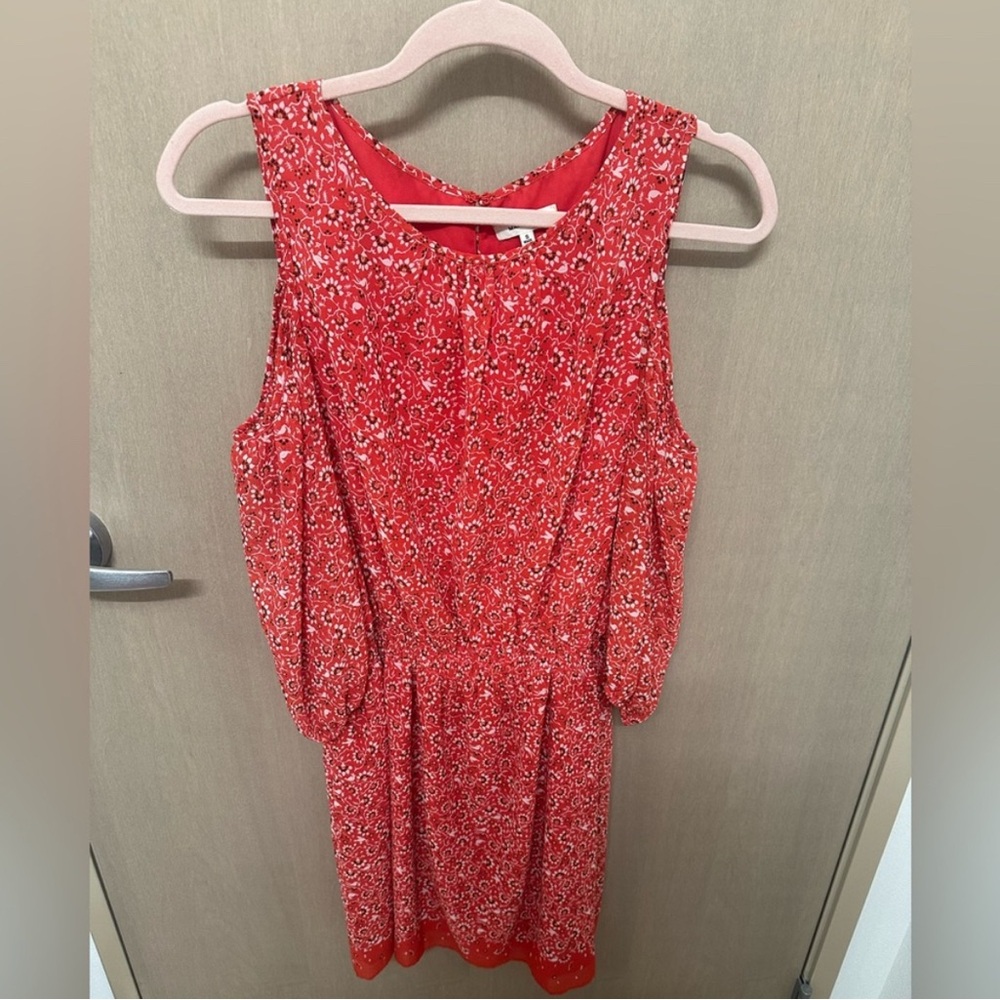 Max Studio Red Floral Dress